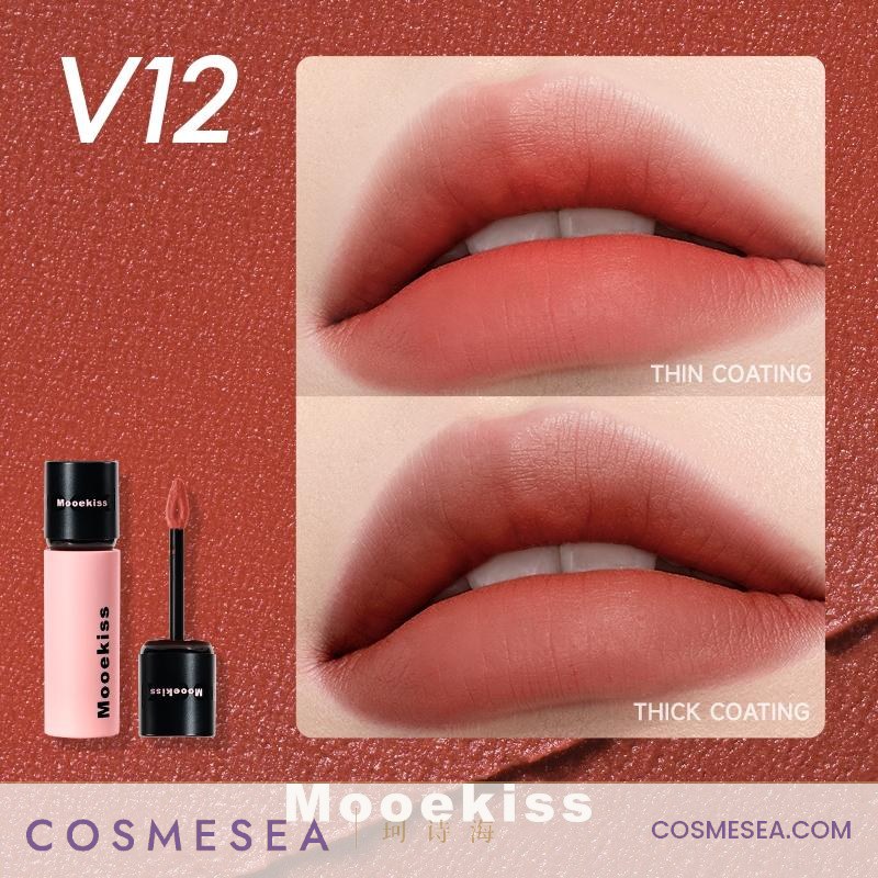 Mooekiss Velvet Matte Lip Mud 2g V12 French Brulee