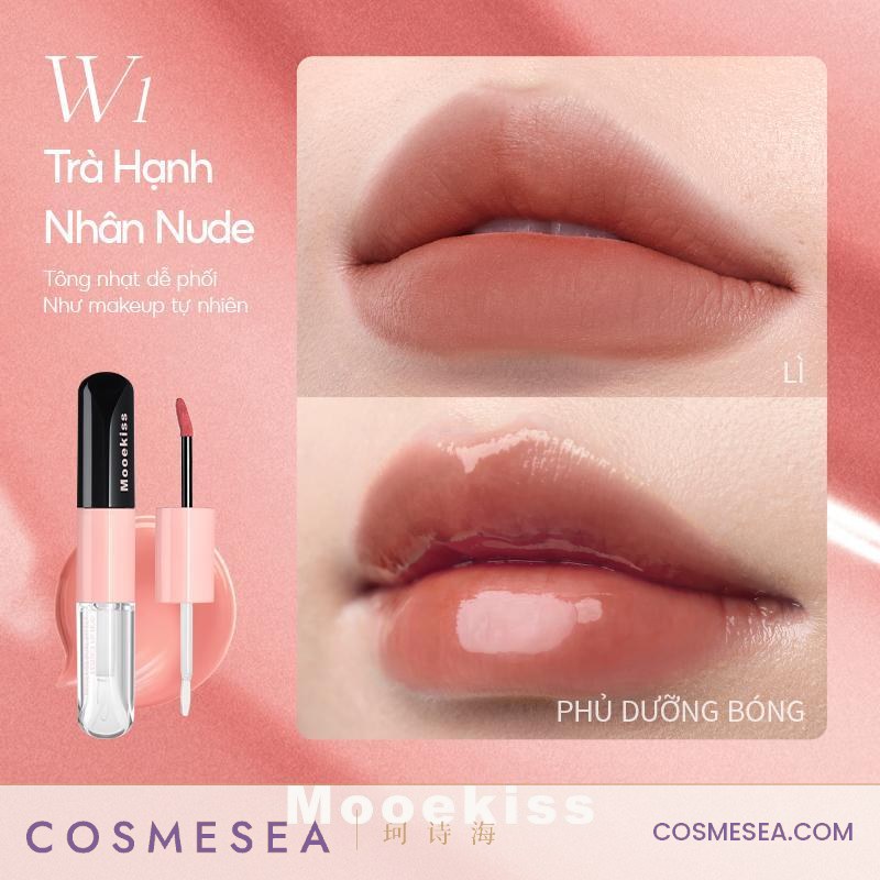 Mooekiss Dual-Effect Color-Stay Lip Glaze 3.1g+3.1g